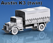 1:100 Scale - Austin K3 - Twin Wheel, Closed